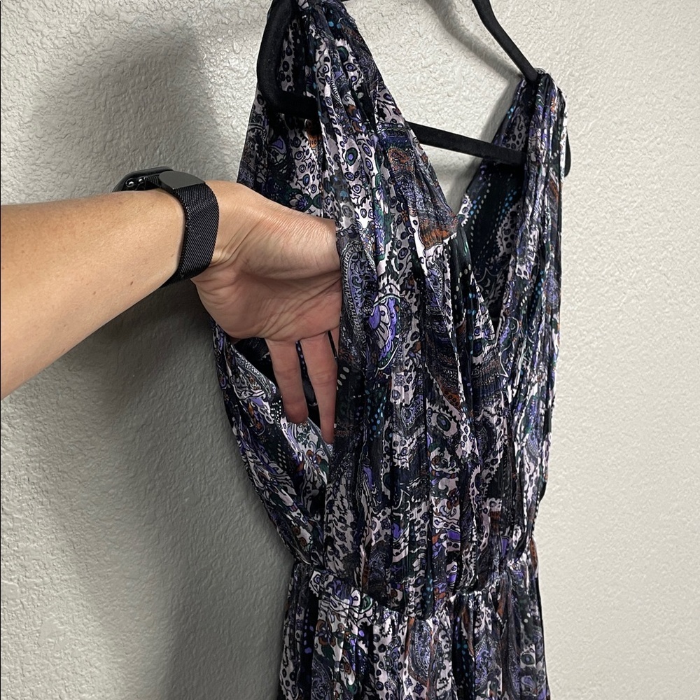NWT Etro Runway Silk Paisley Deep V Maxi Dress Gown Sz 40 - Picture 13 of 16